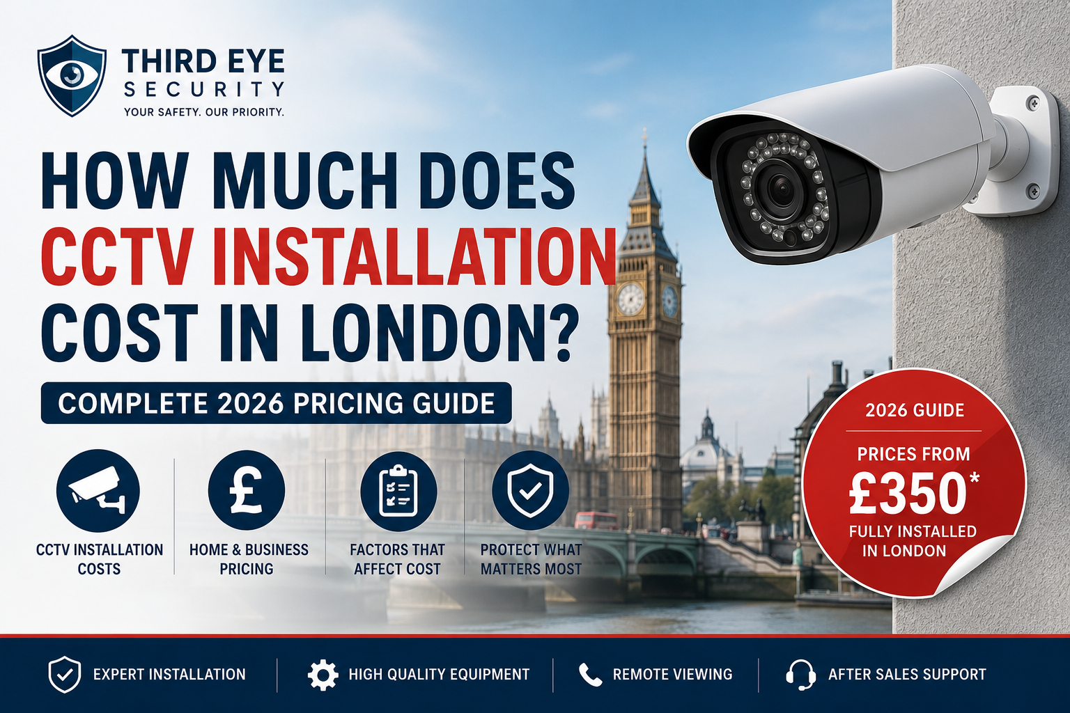How Much Does CCTV Installation Cost in London? (Complete 2026 Pricing Guide)