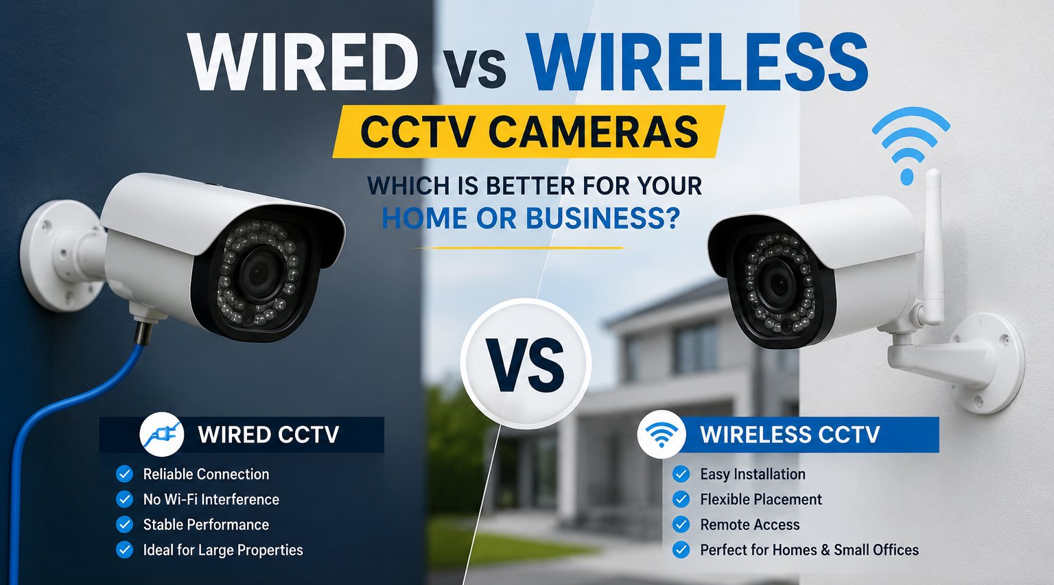 Wired vs Wireless CCTV Cameras: Which Is Better for Your Home or Business?